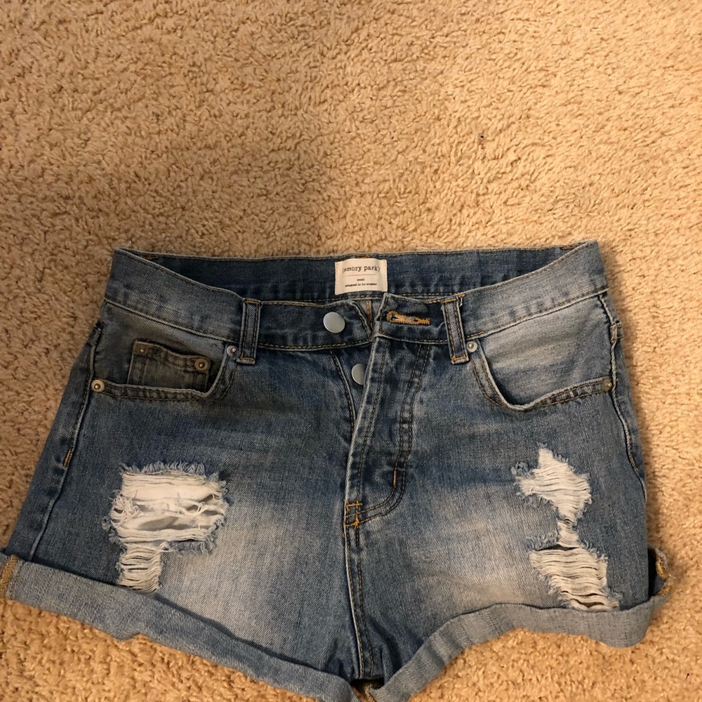 Denim shorts